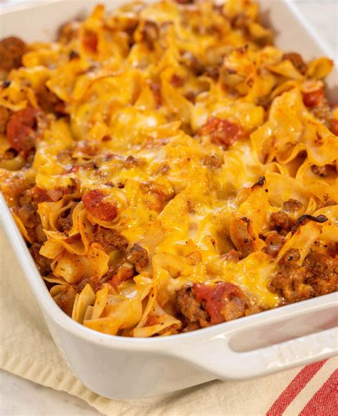 casserole recipes with hamburger and noodles